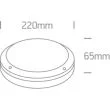 ONE LIGHT 67442/B/W Akteo czarny klasyczny zewnętrzny kinkiet LED 3000K 10W IP54, AC LED
