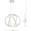 DAR ALO012 ALONSA PENDANT SMALL WHITE LED
