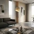 EMIBIG 1712/LP1 CANVA LP1 MOKKA RATTAN Lampa podłogowa