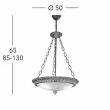KOLARZ 0298.33.15 MILADY lampa wisząca