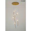 MOOSEE MSE1501100170 lampa wisząca TULIPPE 7 DISC złota