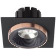 RENDL R13254 SHARM SQ I wpuszczana czarna/czarna miedź 230V LED 10W 24° 3000K