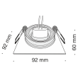 MAYTONI DL024-2-01W Downlight Atom Downlight White