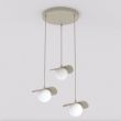 EMIBIG 1760/3 FLORA 3PREM MOKKA OPAL Lampa wisząca