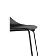 KING HOME PC-148A Krzesło barowe ROLF czarne 66 cm - polipropylen, metal