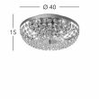 KOLARZ 3161.16/40 SCHC�NBRUNN lampa sufitowa złoto 24K