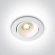 ONE LIGHT 11105UA/W Arta 2 biały wpust z oprawką GU10 MR16