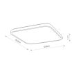 NOWODVORSKI 10987 AGNES SQUARE LED plafon