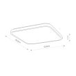 NOWODVORSKI 8114 AGNES SQUARE LED plafon