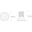 ONE LIGHT 11112TA/W/W Andirio biały wpust LED 3000K 12W dark light