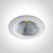 ONE LIGHT 10160CA/W/C Peplos 4 biała wpuszczana oprawa typu downlight LED 4000K 60W