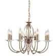 ELSTEAD AEGEAN AG8 AGED BRASS 8Lt Chandelier/Semi-Flush