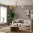 EMIBIG 1702/4 SPACE 4 MOKKA AMBER Lampa sufitowa