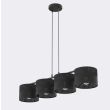EMIBIG 1651/4 KARBON 4 BLACK LAMPA WISZĄCA