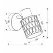 CANDELLUX 91-27375 BILL LAMPA KINKIET CZARNY 1X40W E27 KLOSZ DYMIONY