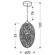 CANDELLUX 31-56122 GALACTIC 1 ZWIS 20 1X60W E27 3D