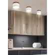 CANDELLUX 2273648 OPRAWA SUFITOWA TUBA 9W LED 4000K BIAŁY+DREWNIANY ŚR. 8,8 CM