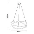 WYPRZEDAŻ E-CRYSTAL 00509 LED WHITE BEND 81W 4000K