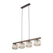 TK-LIGHTING 11070 SALVIA BROWN LAMPA WISZACA 4XE14