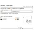 AZZARDO AZ2826 Brant 2 Square (white)