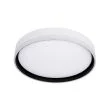 CANDELLUX 13-11305 FLORIDA LAMPA SUFITOWA PLAFON BIAŁY+CZARNY 24W LED 39 CM KLOSZ BIAŁY