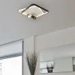 LIGHT PRESTIGE Plafon Parma 2 2xGU10 + 1xLED CCT kwadrat czarny LP-0612/2C Square BK