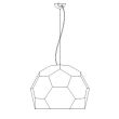 Step into Design ST-4001 Lampa wisząca DOME półtransparentna 80 cm