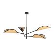 EMIBIG 1160/4 LAMPA SUFITOWA VENE 4 BLACK/RATTAN