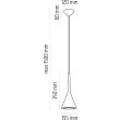 HELLUX 8541119 Lampa wisząca czarny Zen 1pł