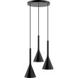HELLUX 8541519 Zen lampa wisząca plafon 3 pł czarny