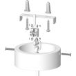 HELLUX 8541509 Lampa wisząca biała Zen plafon 3pł