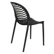 KING HOME KH010100217  Krzesło SUNNY czarne - polipropylen