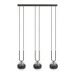 EMIBIG 1113/3 LAMPA WISZĄCA GLAM 3 BLACK/STRIPE