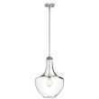 ELSTEAD Everly KL-EVERLY-P-M-CH 1 Light Medium Pendant - Chrome