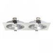 RENDL R12704 PASADENA G53 SQ II aluminium szczotkowane 12V G53 2x50W