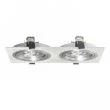 RENDL R12704 PASADENA G53 SQ II aluminium szczotkowane 12V G53 2x50W