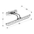 CANDELLUX 21-72856 MOVE KINKIET 6W LED CHROMOWY 4000K