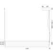 ARGON 8624 HAMPTON lampa wisząca 1 pł.