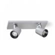 RENDL R12916 KENNY II natynkowa aluminium szczotkowane/czarna 230V GU10 2x35W