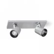 RENDL R12916 KENNY II natynkowa aluminium szczotkowane/czarna 230V GU10 2x35W
