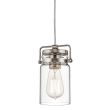 ELSTEAD Brinley KL-BRINLEY-MP-NI 1 Light Mini Pendant - Brushed Nickel