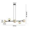 EMIBIG 876/6 LAMPA WISZĄCA ROSSI 6 BL MIODOWY