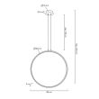 MOOSEE MSE010100373 MOOSEE lampa wisząca CIRCULO 80 czarna