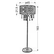 CANDELLUX 53-80465 ASTOR LAMPA PODŁOGOWA 3X40W E14 + ABAŻUR 77-30743