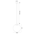 ARGON 8829 SACRAMENTO lampa wisząca 1pł.