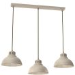 LUMINEX 8892 żyrandol Sven beige 3xE27
