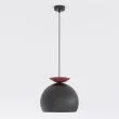 EMIBIG 1752/1 GEO 1 BLACK BURGUNDY Lampa wisząca