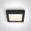 ONE LIGHT 62122F/B/W Morfi czarny plafon LED IP40 3000K 22W