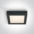 ONE LIGHT 62122F/B/W Morfi czarny plafon LED IP40 3000K 22W