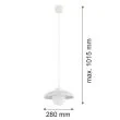 ARGON 8947 BOLL lampa wisząca 1 pł. z ceramiki bolesławieckiej